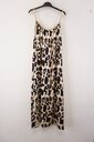 Garde-robe - Lang kleed - Zwart-beige