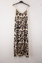 Garde-robe - Lang kleed - Zwart-beige