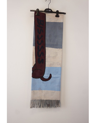Caroline Biss - Sjaals - Blauw-beige