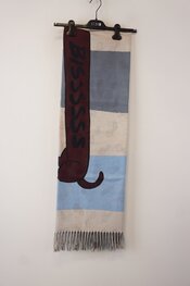 Caroline Biss - Sjaals - Blauw-beige