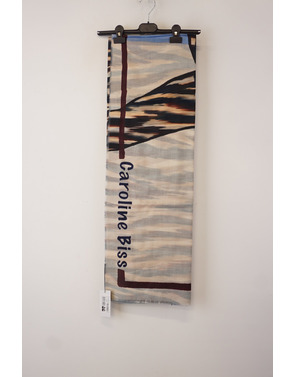 Caroline Biss - Sjaals - Blauw-beige