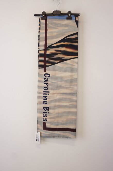 Caroline Biss - Sjaals - Blauw-beige