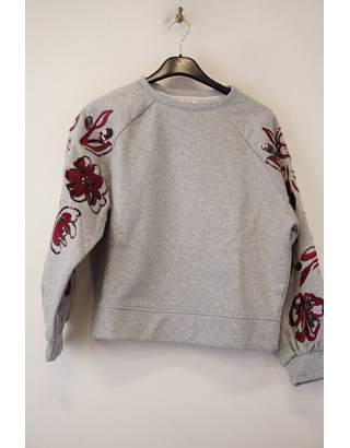 Senso - Pull - Grijs-rood