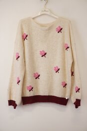 Amelie &amp; Amelie - Pull - Ecru-roze