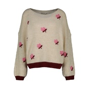 Amelie &amp; Amelie - Pull - Ecru-roze