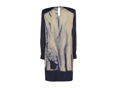 Caroline Biss - Halflang Kleedje - Blauw-beige