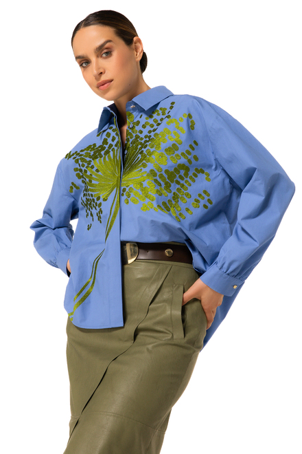 Caroline Biss - Blouse - Blauw-groen