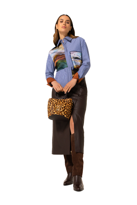Caroline Biss - Blouse - Wit-blauw