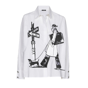 Caroline Biss - Blouse - Zwart-wit