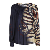 Caroline Biss - Blouse - Blauw-beige