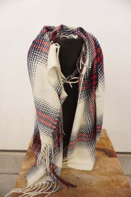 Garde-robe - Sjaals - Beige-rood