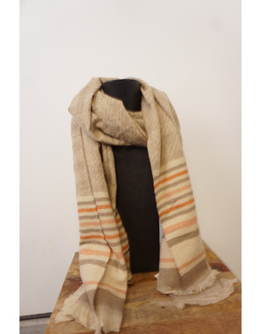 Garde-robe - Sjaals - Beige-oranje