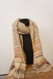 Garde-robe - Sjaals - Beige-oranje