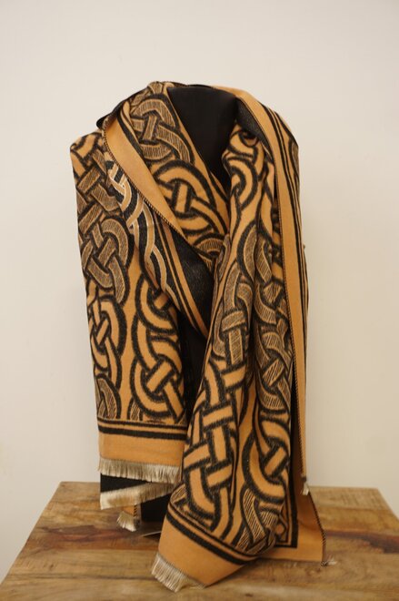 Garde-robe - Sjaals - Zwart-beige