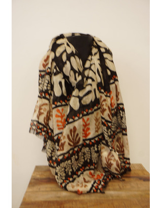 Garde-robe - Sjaals - Zwart-beige