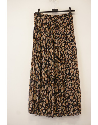 Amelie &amp; Amelie - Lange Rok - Zwart-beige