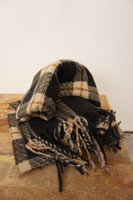 Garde-robe - Sjaals - Zwart-beige