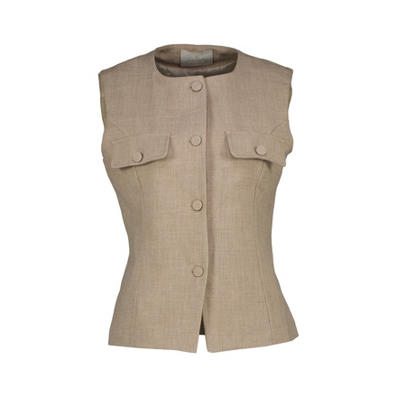 Amelie &amp; Amelie - Gilet - Beige