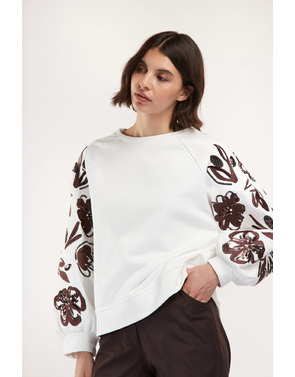 Senso - Pull - Bruin-ecru