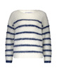 Red Button - Pull - Ecru-blauw