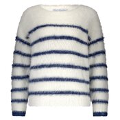 Red Button - Pull - Ecru-blauw
