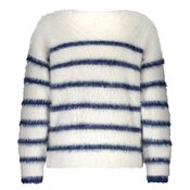 Red Button - Pull - Ecru-blauw