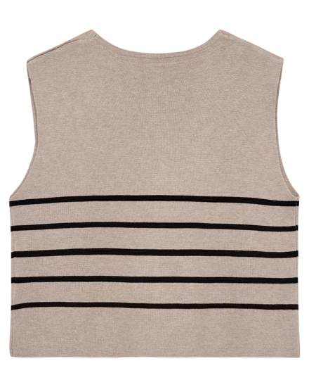 Free/quent - Gilet - Zwart-beige