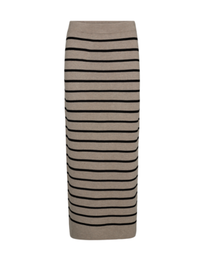 Free/quent - Lange Rok - Zwart-beige