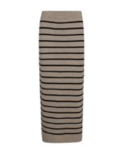 Free/quent - Lange Rok - Zwart-beige