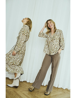 Free/quent - Lange Broek - Taupe