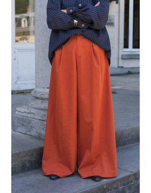 Garde-robe - Lange Broek - Donker oranje