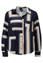 K-design - Blouse - Ecru-blauw