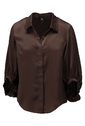 K-design - Blouse - Donker bruin
