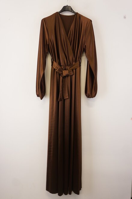 Garde-robe - Lang kleed - Bruin