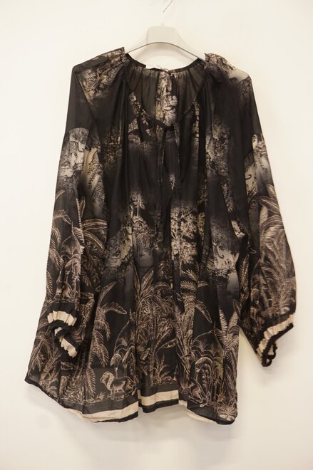 Garde-robe - Blouse - Zwart-grijs