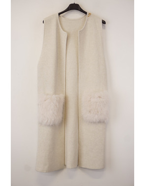 Garde-robe - Gilet - Ecru