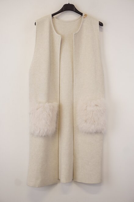 Garde-robe - Gilet - Ecru
