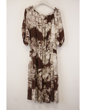 Garde-robe - Halflang Kleedje - Bruin
