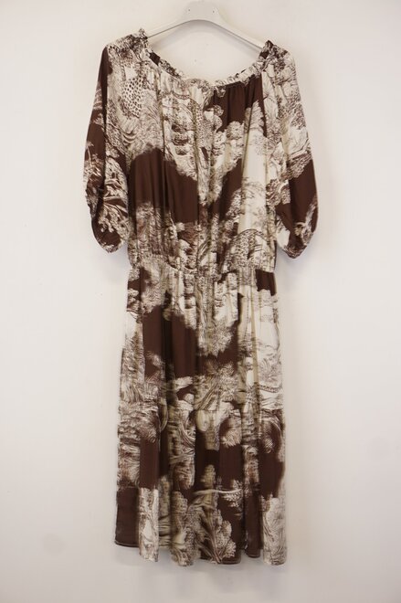 Garde-robe - Halflang Kleedje - Bruin