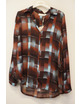 Amelie &amp; Amelie - Blouse - Blauw-bruin