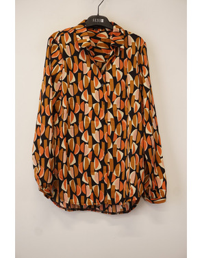 Garde-robe - Blouse - Zwart-bruin