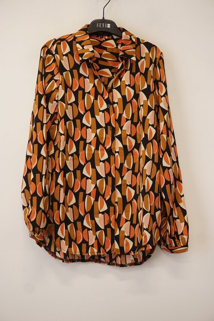 Garde-robe - Blouse - Zwart-bruin