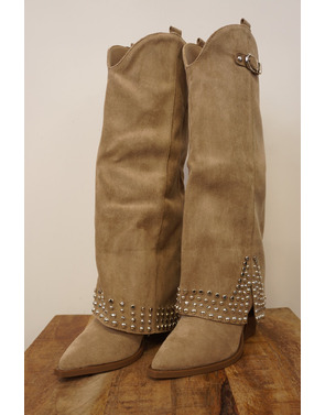 Garde-robe - Lange Laarzen - Beige