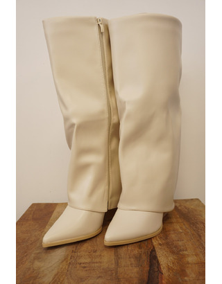 Garde-robe - Lange Laarzen - Beige