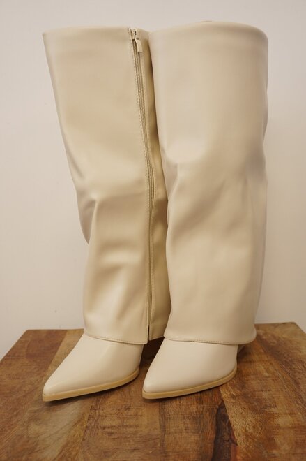 Garde-robe - Lange Laarzen - Beige