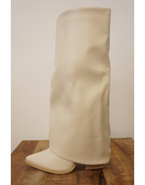 Garde-robe - Lange Laarzen - Beige