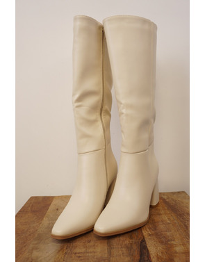 Garde-robe - Lange Laarzen - Beige