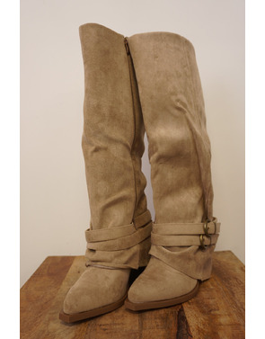Garde-robe - Lange Laarzen - Beige