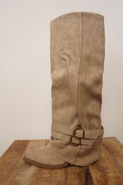 Garde-robe - Lange Laarzen - Beige