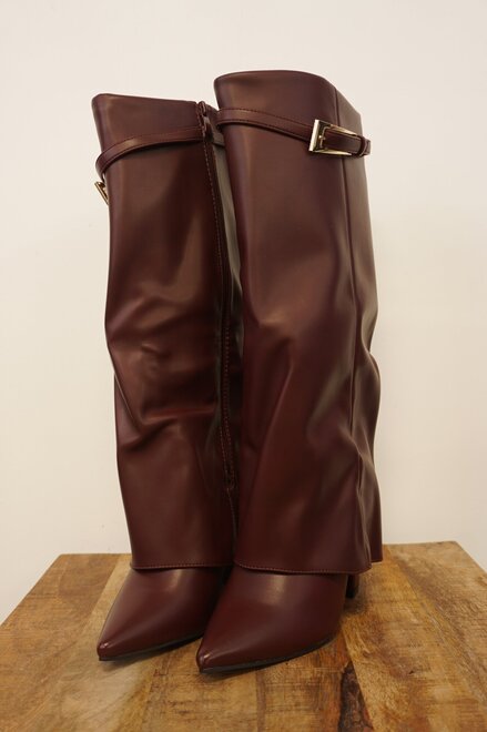 Garde-robe - Lange Laarzen - Bordeaux